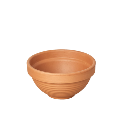 Terra Cotta Ridged Bowl 
