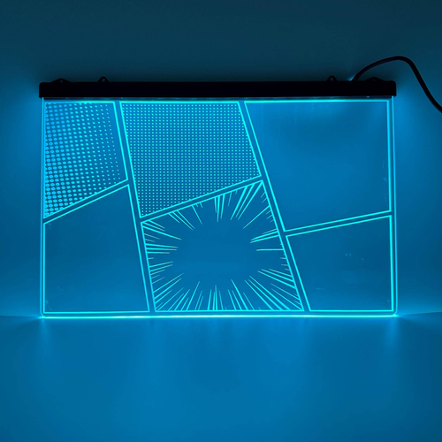 Color Changing LED Comic Book Message Board (Hanging)