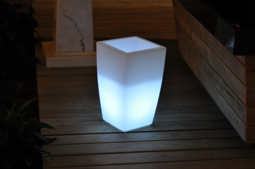20 X 12 X 12 Multi Pe Plastic Square Led Planter
