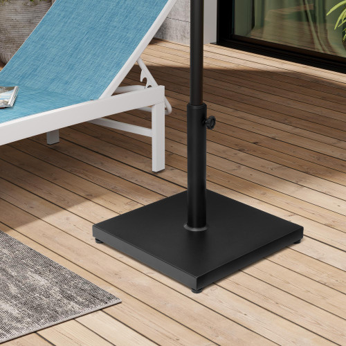 Black Market Umbrella Fillable Steel In Ground Adjustable Umbrella Base