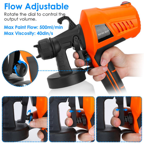 700W Electric Paint Sprayer Handheld HVLP Spray 