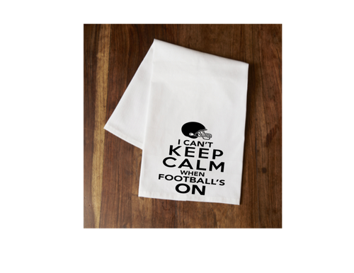 I Can't Keep Calm Teal Towel