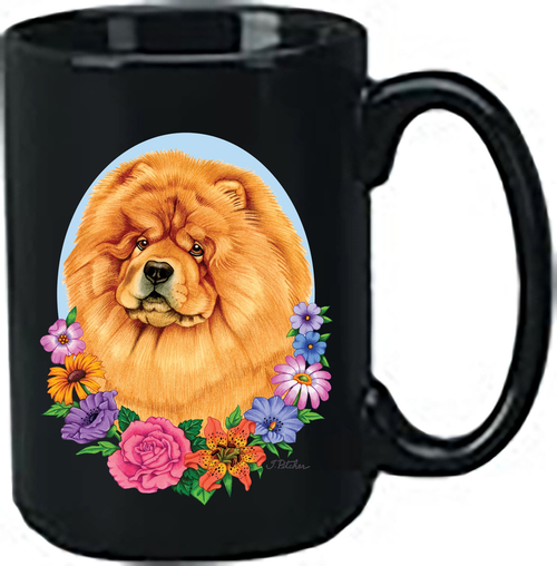 Chow - Best of Breed Ceramic 15oz Coffee Black Mug