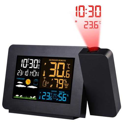 Atomic Projection Alarm Clock Radio Control Clock