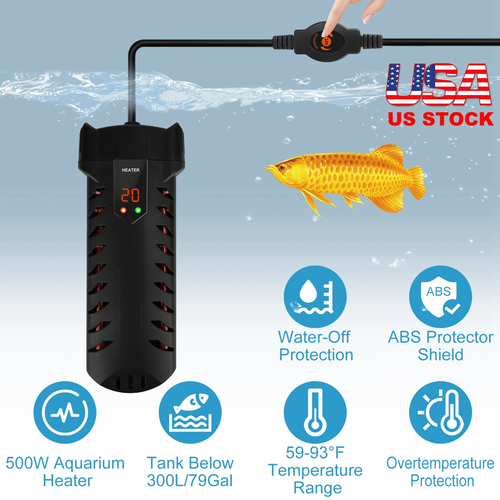 500W Submersible Aquarium Heater 