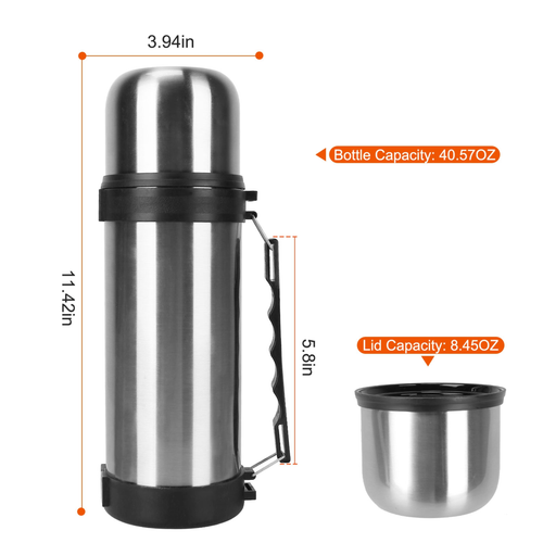 40.57OZ Stainless Steel Vacuum 