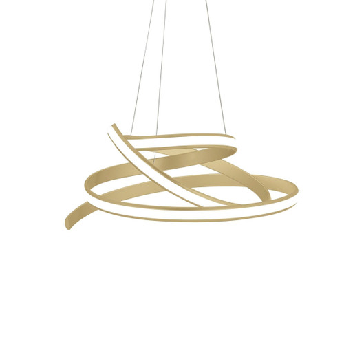 Gold Metal LED Dimmable Smart Enabled Chandelier