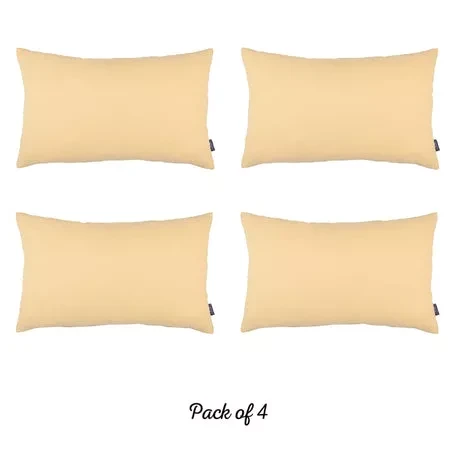 Farmhouse Square and Lumbar Solid Color Throw Pillow Covers Set