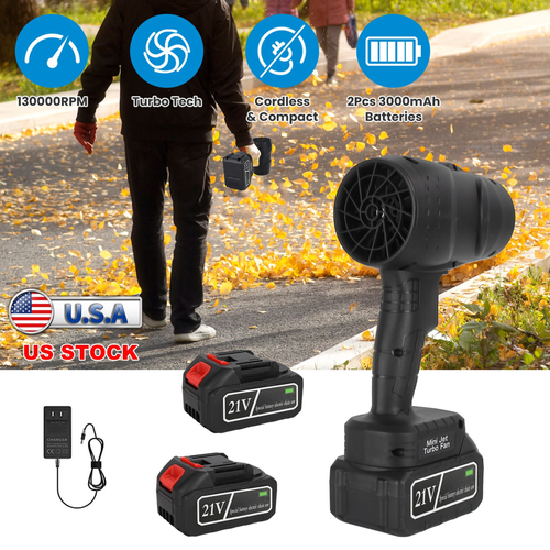 130000RPM Mini Cordless Leaf Blower Turbo Jet 