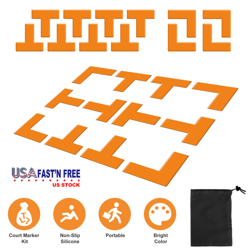 12Pcs Pickle Ball Court Marking Kit 