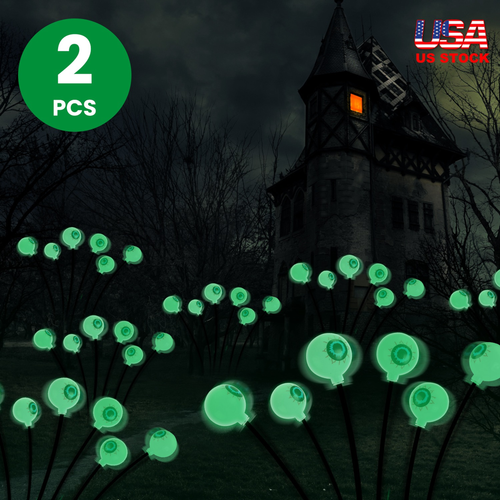 2Packs Solar Scary Eyeballs Lights 