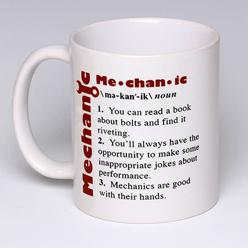 Whimsical Mechanic Mug