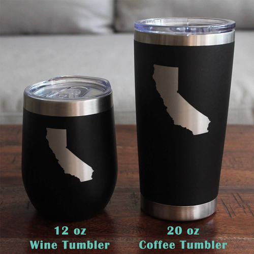 State of California Whiskey Rocks Glass - Californians Gifts