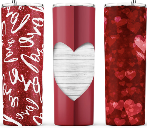 32 oz Stainless Steel Tumbler - Valentine