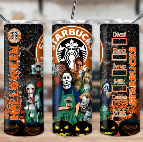 Halloween characters skinny tumber