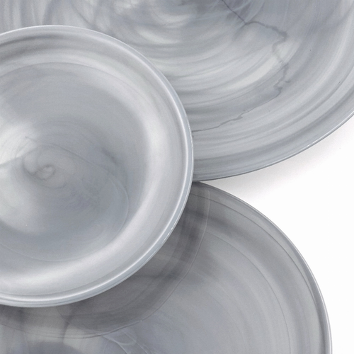 NUAGE 12PC Glass Dinner Plate Set