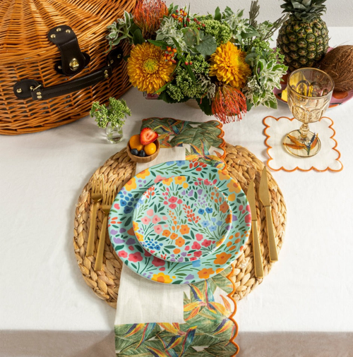 Flora Melamine Dessert Plate / Set of 4