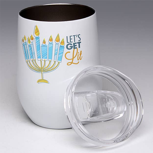 Let's Get LIT! Stemless Wine Glass Tumbler