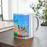 Mr. and Mrs. Clause Christmas Carol Metallic Mug