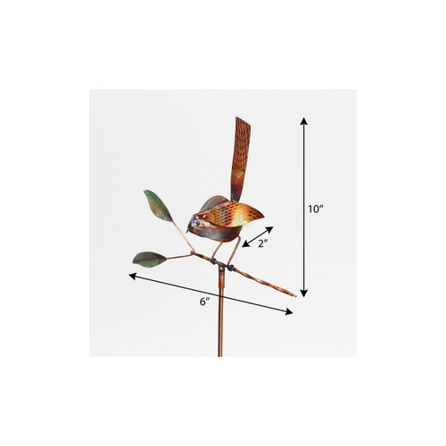 10" Copper Copper Garden Stake