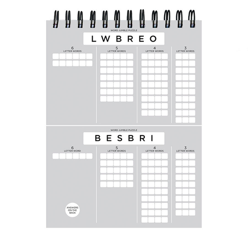 Word Jumble Puzzle Book
