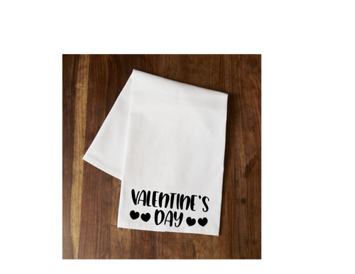 Valentine's Day Tea Towel