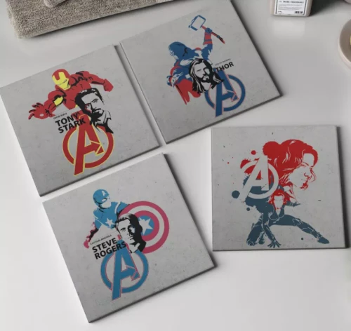 MC Hero Inspired Ceramic Coasters | By Trebreh Designs