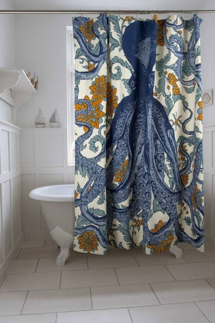 Octopus Vineyard Shower Curtain