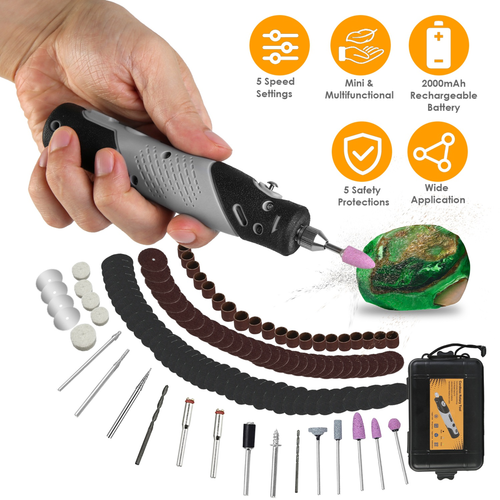 116Pcs 4V Cordless Rotary Tool Kit 