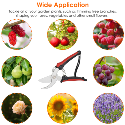 Garden Prune Shears Bypass Secateurs Garden Scissors Plant 