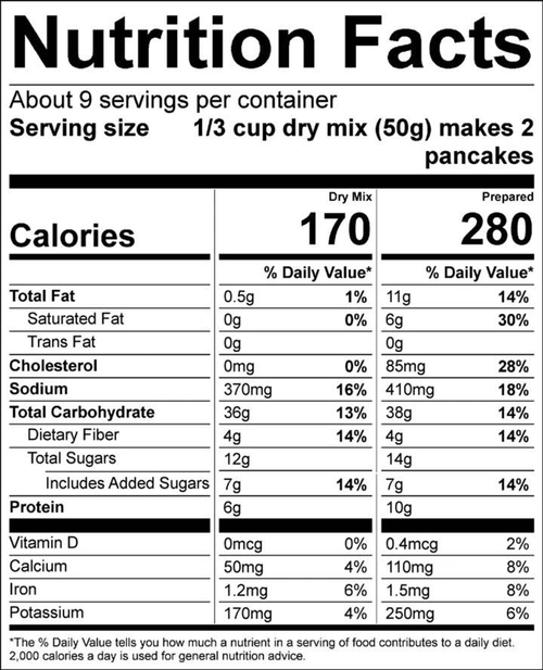 Blueberry Pancake & Waffle Mix
