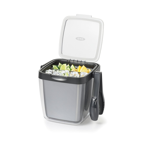 OXO Double Wall Ice Bucket with Tongs and Garnish Tray