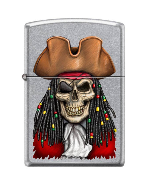 Zippo Rasta Skull Pirate Design Lighter 