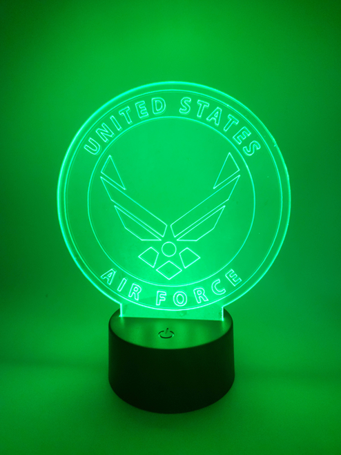 Air Force LED Accent Light | USAF Desk Lamp or Night Light