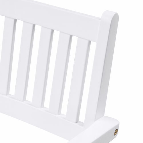 Set Of Two White Stacking Armchairs