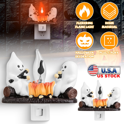 2Pcs Ghost Campfire Flickering Flame 