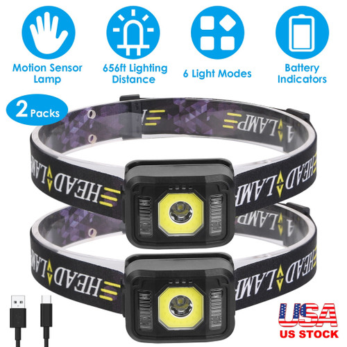 2Packs Rechargeable Motion Sensor