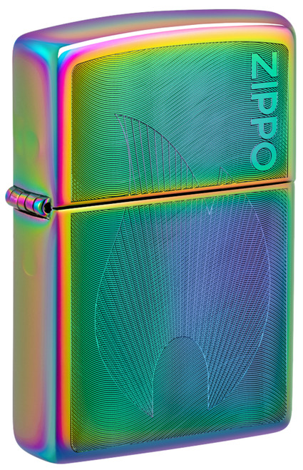 Zippo Multi Color Design with Logo Auto Engraved Lighter 