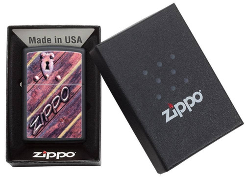Zippo Lock Design 3D Texturing Windproof Lighter 