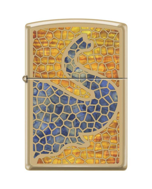 Zippo Fuzion Elephant High Polish Brass Finish Windproof Lighter 