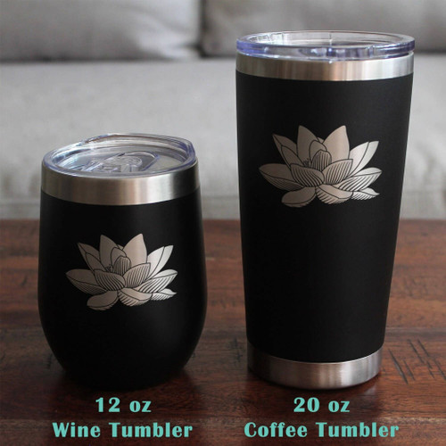 Lotus Flower Pint Glass for Beer - Lotus Gifts and Decor