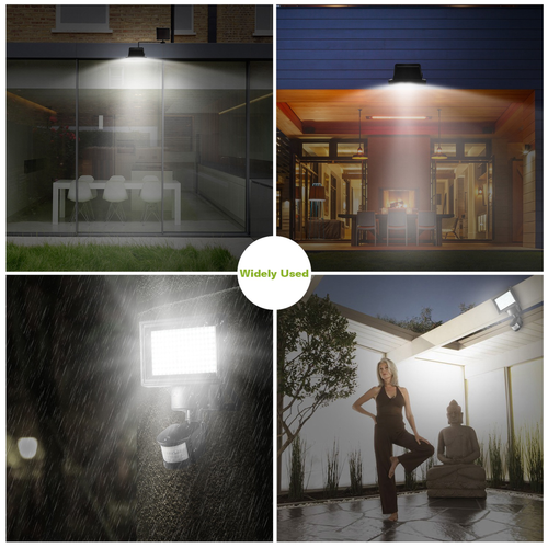 Solar Wall Lights 120 LEDs Flood Lights 