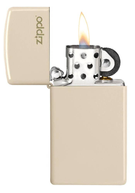 Zippo Slim Flat Sand Finish Base Model with Logo Windproof Lighter 