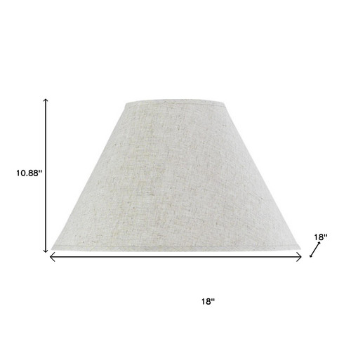 Light Brown Linen Plain Empire Lamp Shade