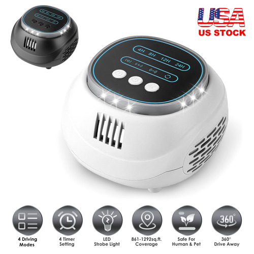 Ultrasonic Rodent Chaser Rat Repellent Pest Driver Mouse Control 