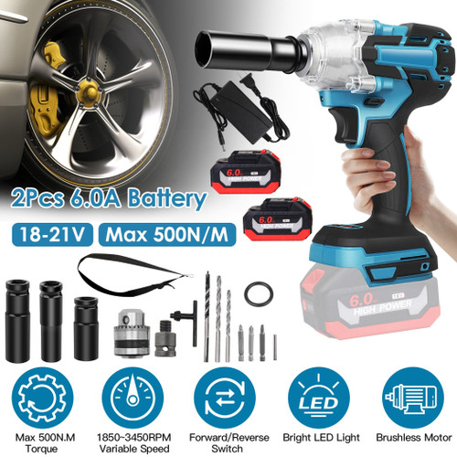 3-In-1 Cordless Electric Impact Wrench Drill Screwdriver