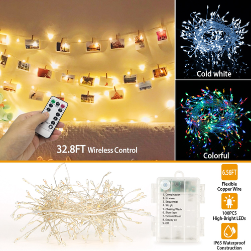 2M 100 LED Fairy String Lights