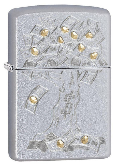 Zippo Money Tree Design Windproof Lighter 