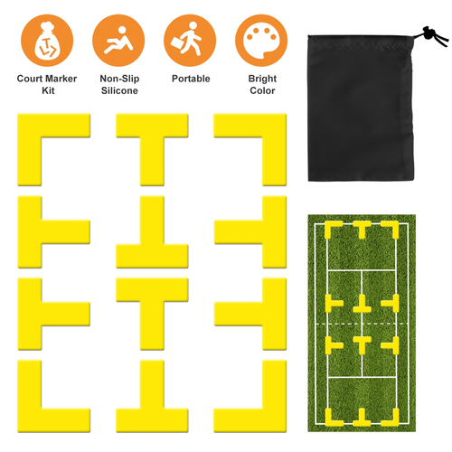 12Pcs Pickle Ball Court Marking Kit