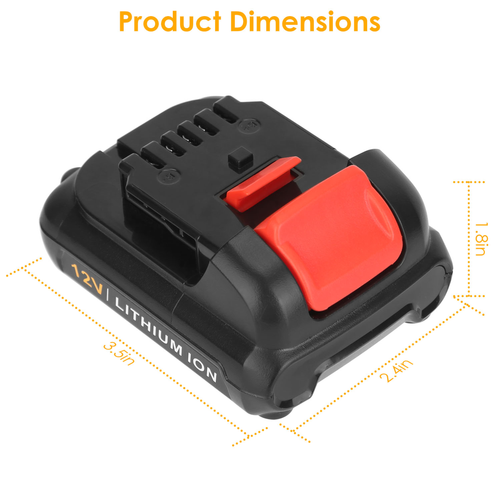 2 Packs 12V Li-ion Power Tool Battery 